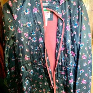 Floral rain jacket